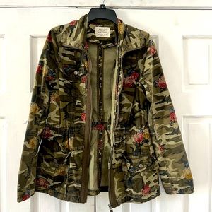 Camo floral jacket